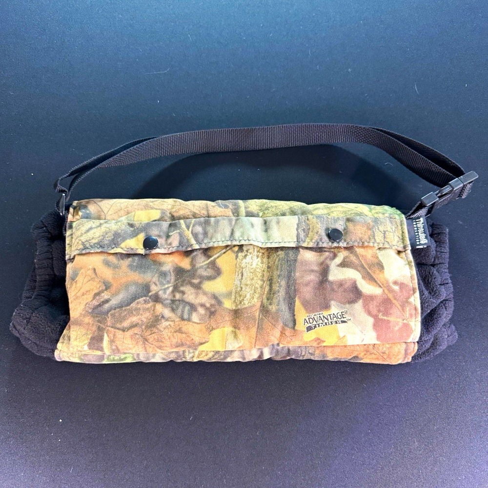 Thinsulate Camo Hand Warmer Muff Pouch, Multicolor/Black, Adjustable Strap